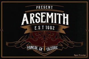 Arsemith Typeface: A Modern Vintage Font for Editorial Design