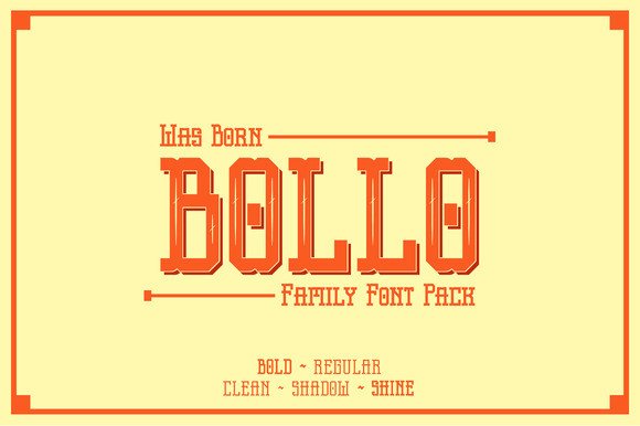 Bollo: A Vintage Display Font That Tells a Story