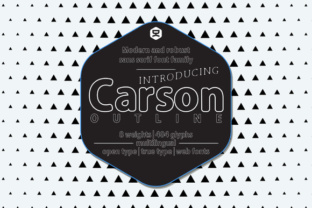 Carson Outline: A Bold Display Font for Modern Campaigns