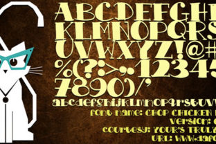 Chop Chicken N Beef: A Display Font for Campaign Design