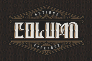 Column: A Decorated Vintage Font for Blogs and Ebooks