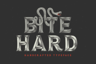 Discover Bite Hard: A Hand Decorated Font for Brand Impact