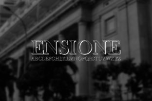 Ensione: The Outline Font That Elevates Small Business Branding