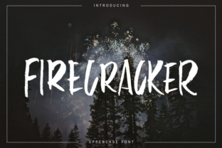 Firecreacker: A Raw Uppercase Typeface for Bold Branding