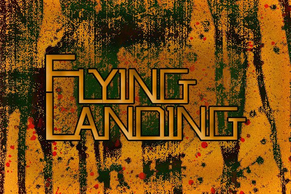 Flying Landing: A Futuristic Display Font for Bold Branding