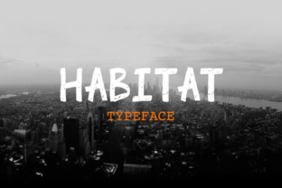Habitat Font: A Modern Marker Typeface for Editorial Design
