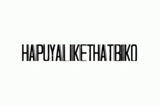 Hapuyalikethatbiko Typeface for Handmade Designs