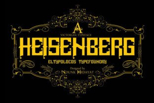Heisenberg: A Victorian Display Font for Web Designers