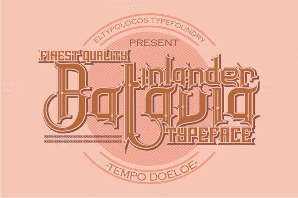 Inlander Batavia: A Display Typeface With Old-World Charm