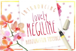 Megiline: A Playful Handwritten Font for Creative Branding