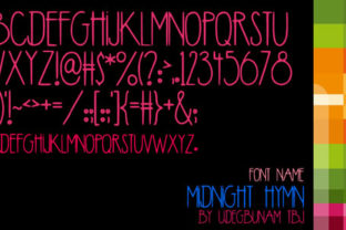 Midnight Hymn: A Display Font for Editorial Design