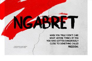 Ngabret: The Painterly Display Font for Editorial Design