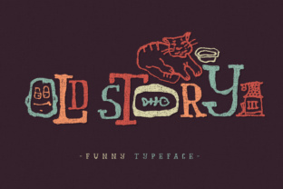 Old Story: A Playful Display Font for Creative Branding
