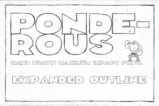 Ponderous Expanded Outline: A Bold Display Font Review