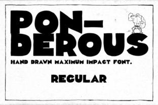 Ponderous Regular: A Refined Display Font for Publishing