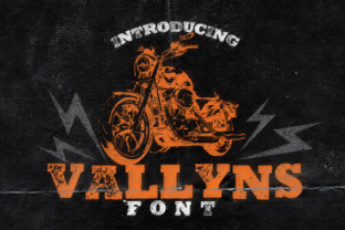 Vallyns: A Grunge Stamped Typeface for Handmade Products