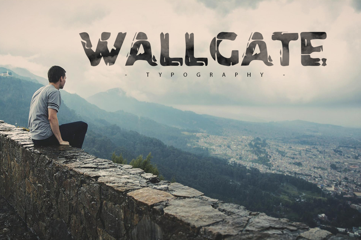 Wallgate: A Playful Brick-Texture Font for Memorable Branding